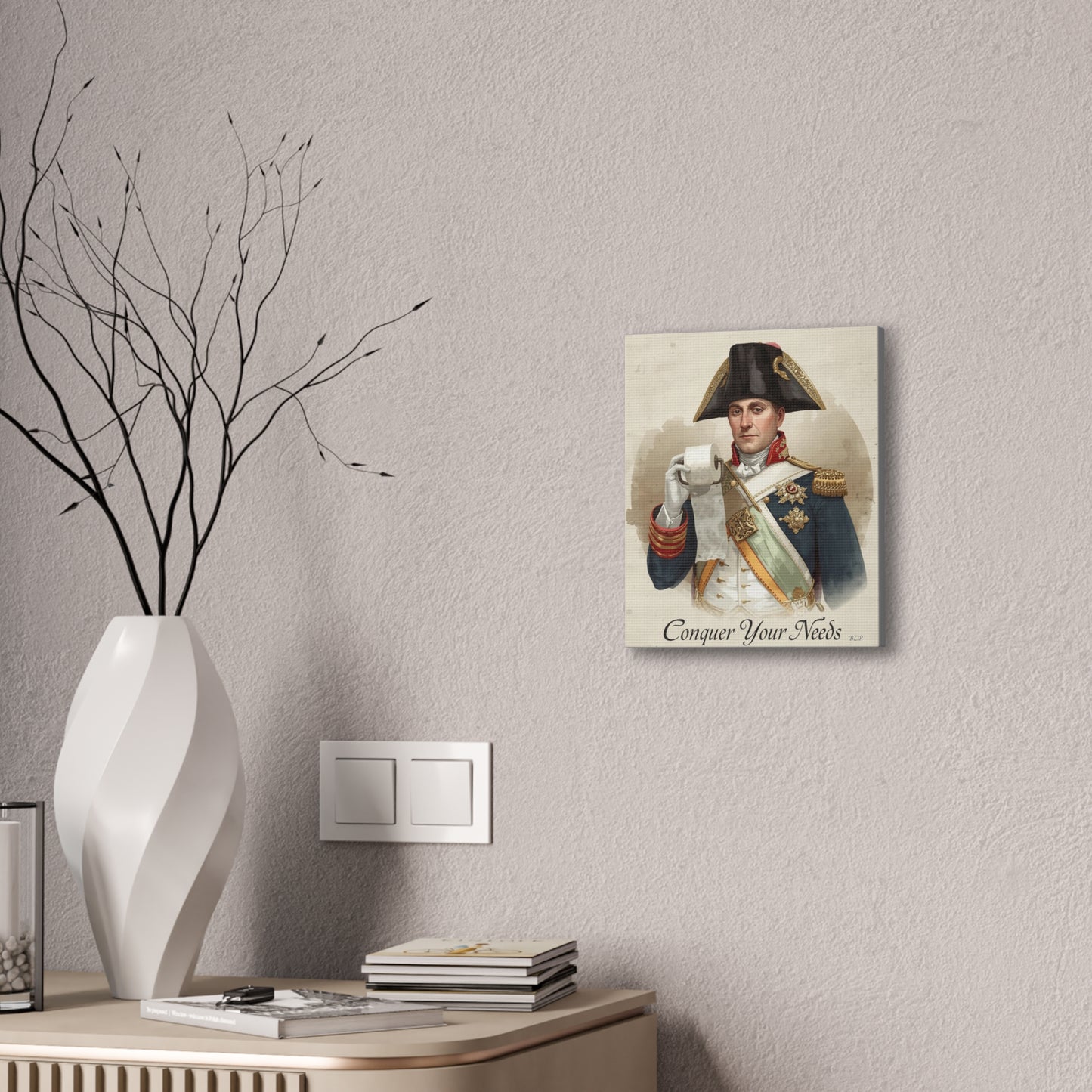 Napoleon - Canvas Stretched, 0.75" - 2026 Wall Art - Bathroom Humor