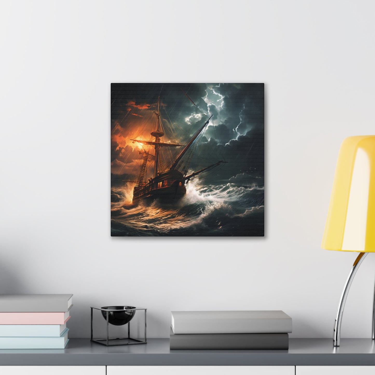 Sailing in the storm - Canvas Stretched, 0.75"