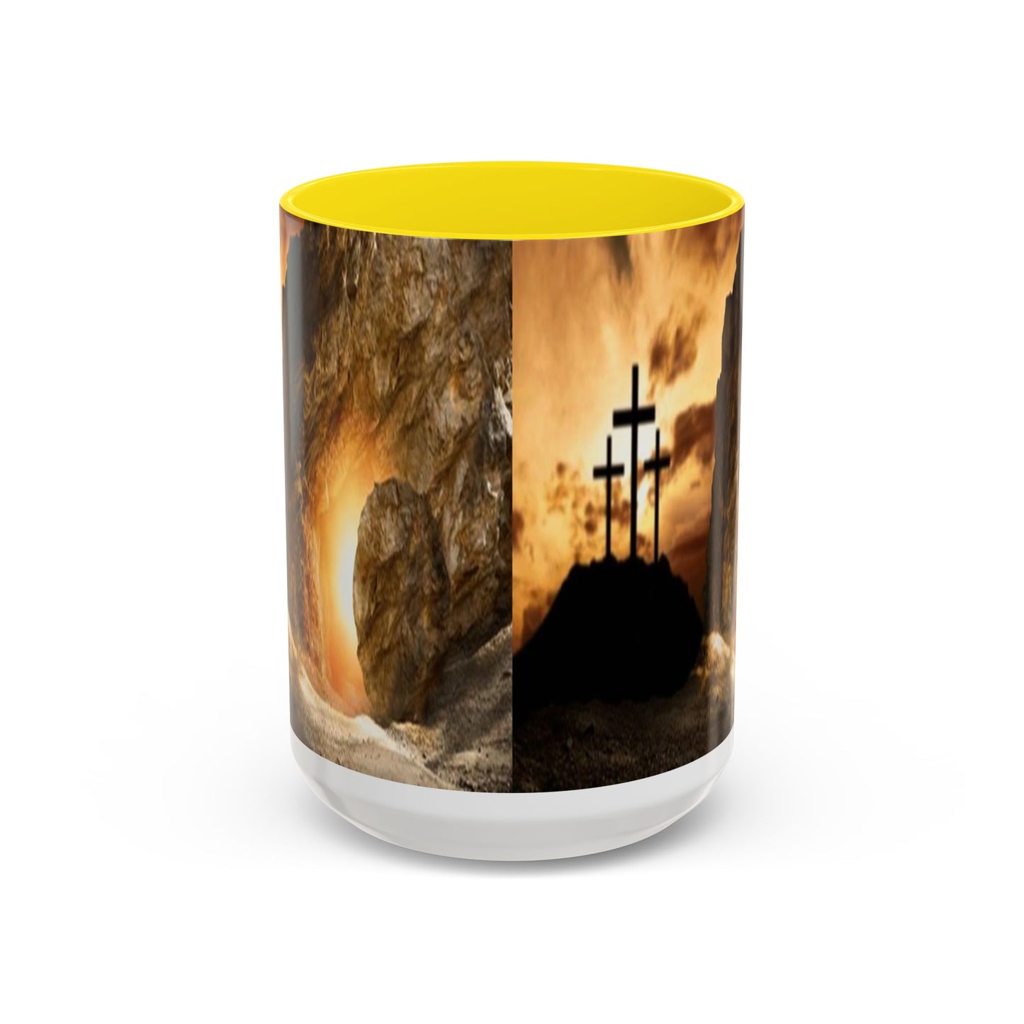 He is Risen -Accent Coffee Mug (11, 15oz) - Easter - Mother's Day - Father's Day