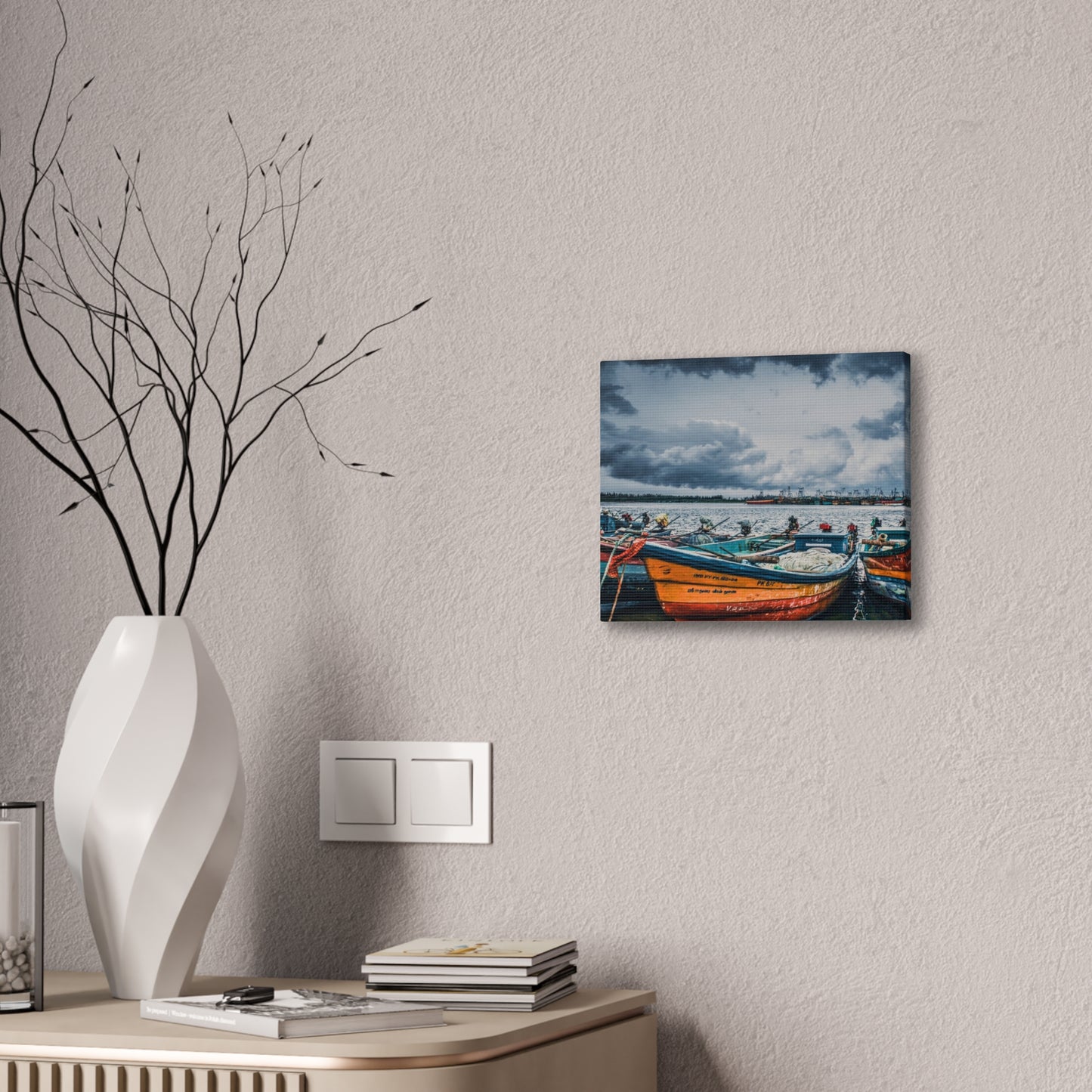 Boats - Canvas Stretched, 0.75"