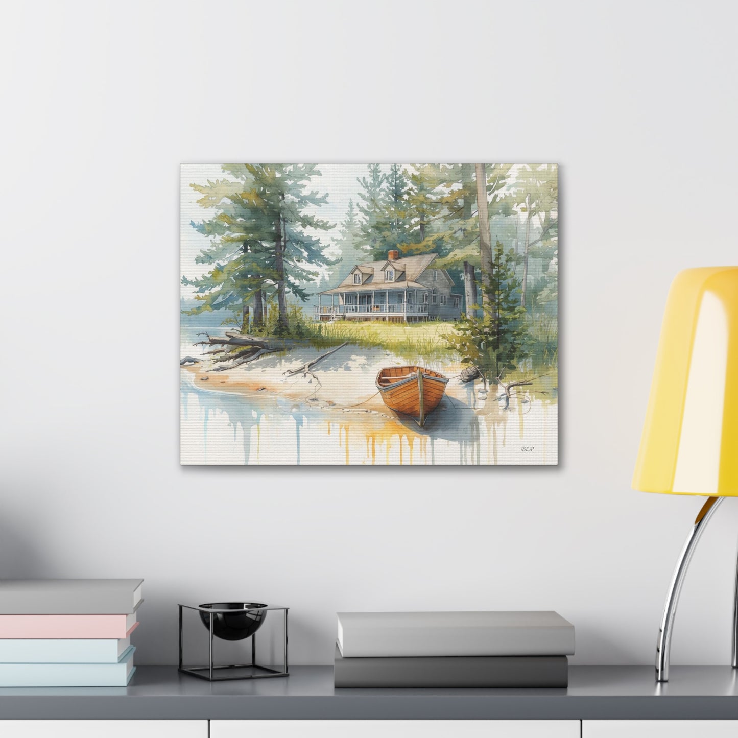 Cabin on the Lake - Canvas Stretched, 0.75" - 2026 Wall Art - Scenes