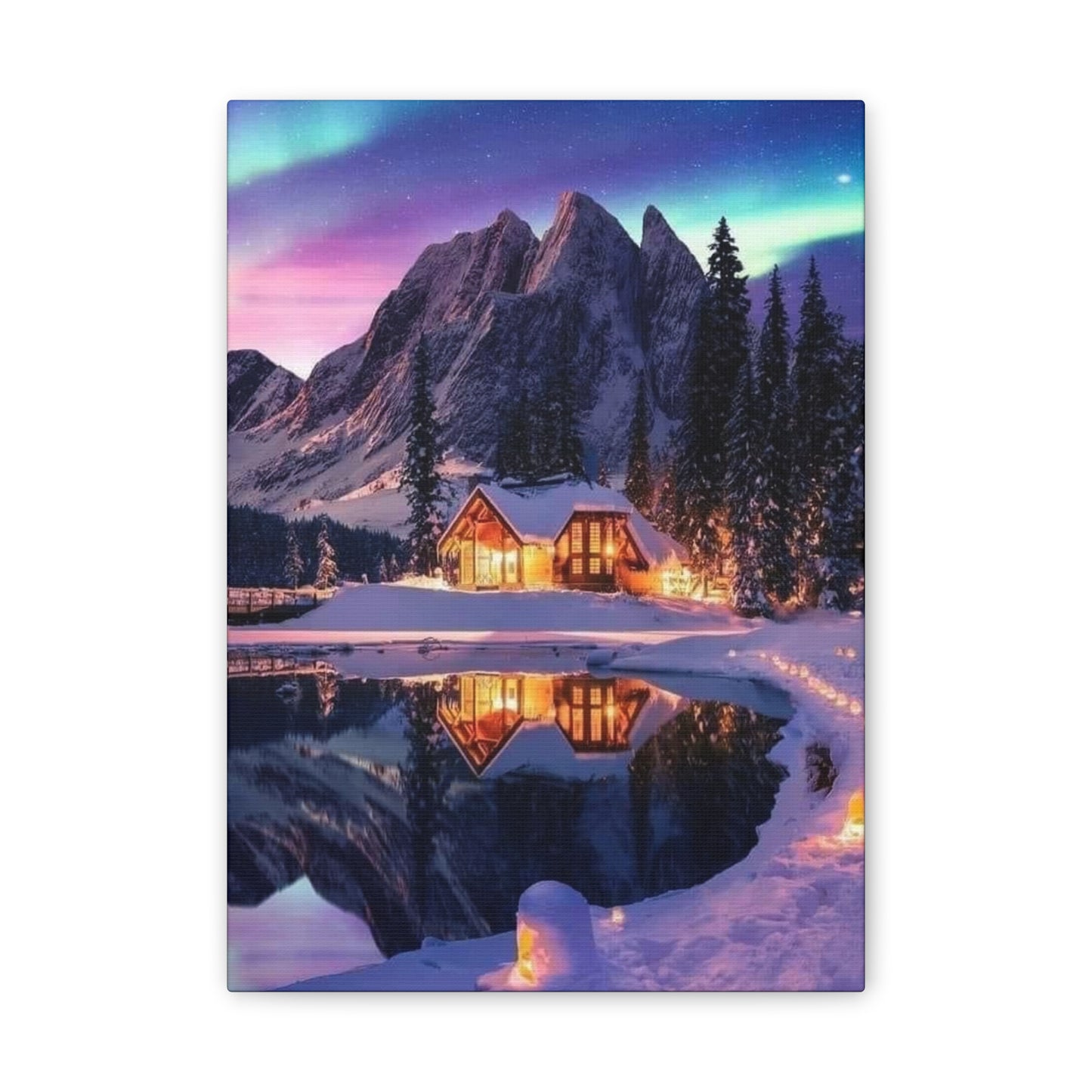 Mountain Chalet _ Canvas Stretched, 0.75"