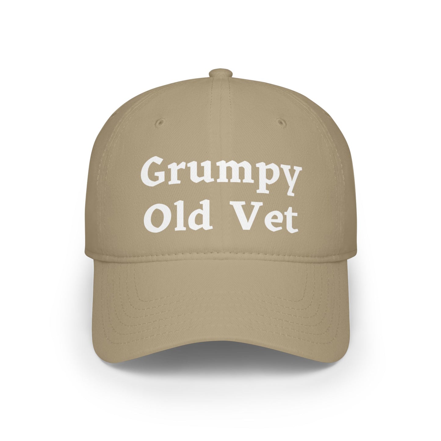 Grumpy Old Vet - Low Profile Ball Cap - Veterans - Father's Day