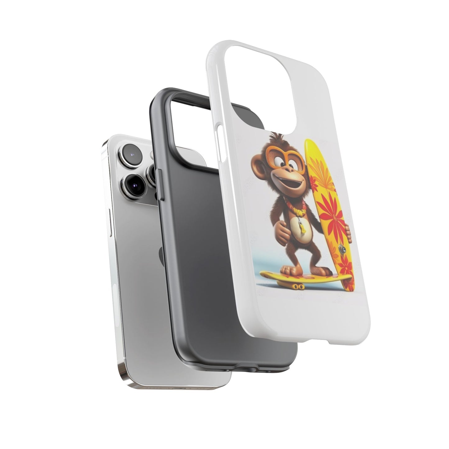 Surfer Monkey -Tough Whimsical Phone Cases