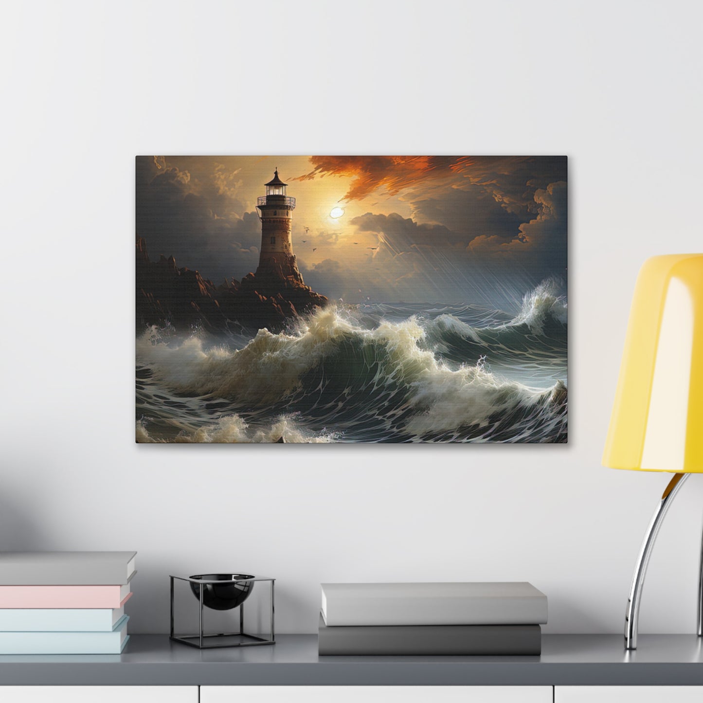 Light House - Canvas Stretched, 0.75"