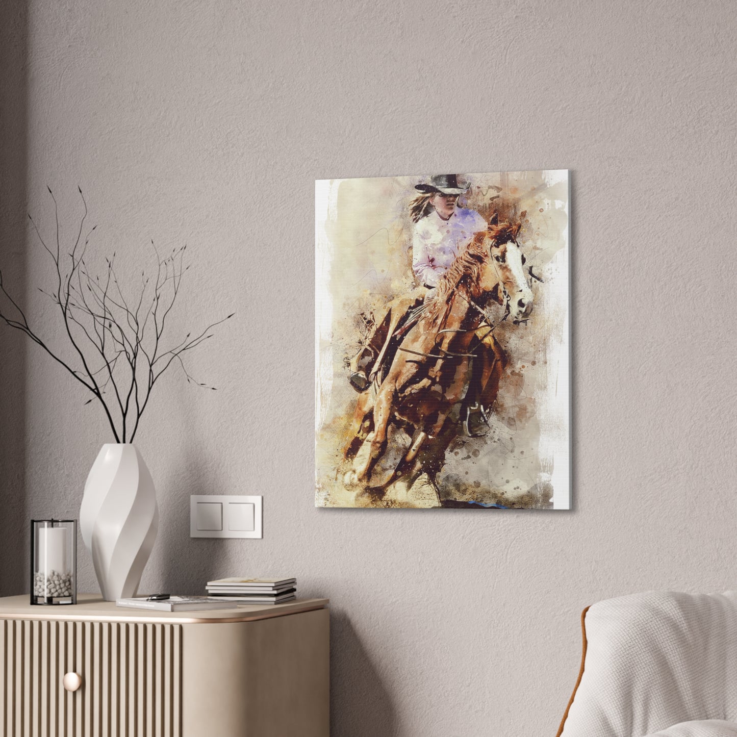 Barrel Racer - Canvas Stretched, 0.75" - Mother's Day