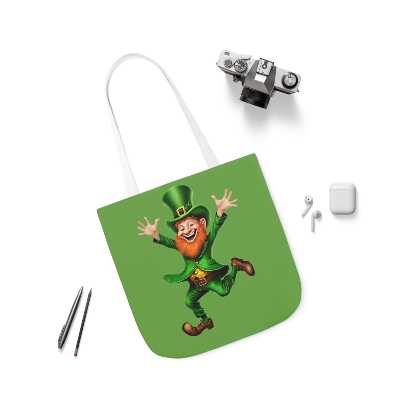 St. Patricks - Canvas Tote Bag, 5-Color Straps