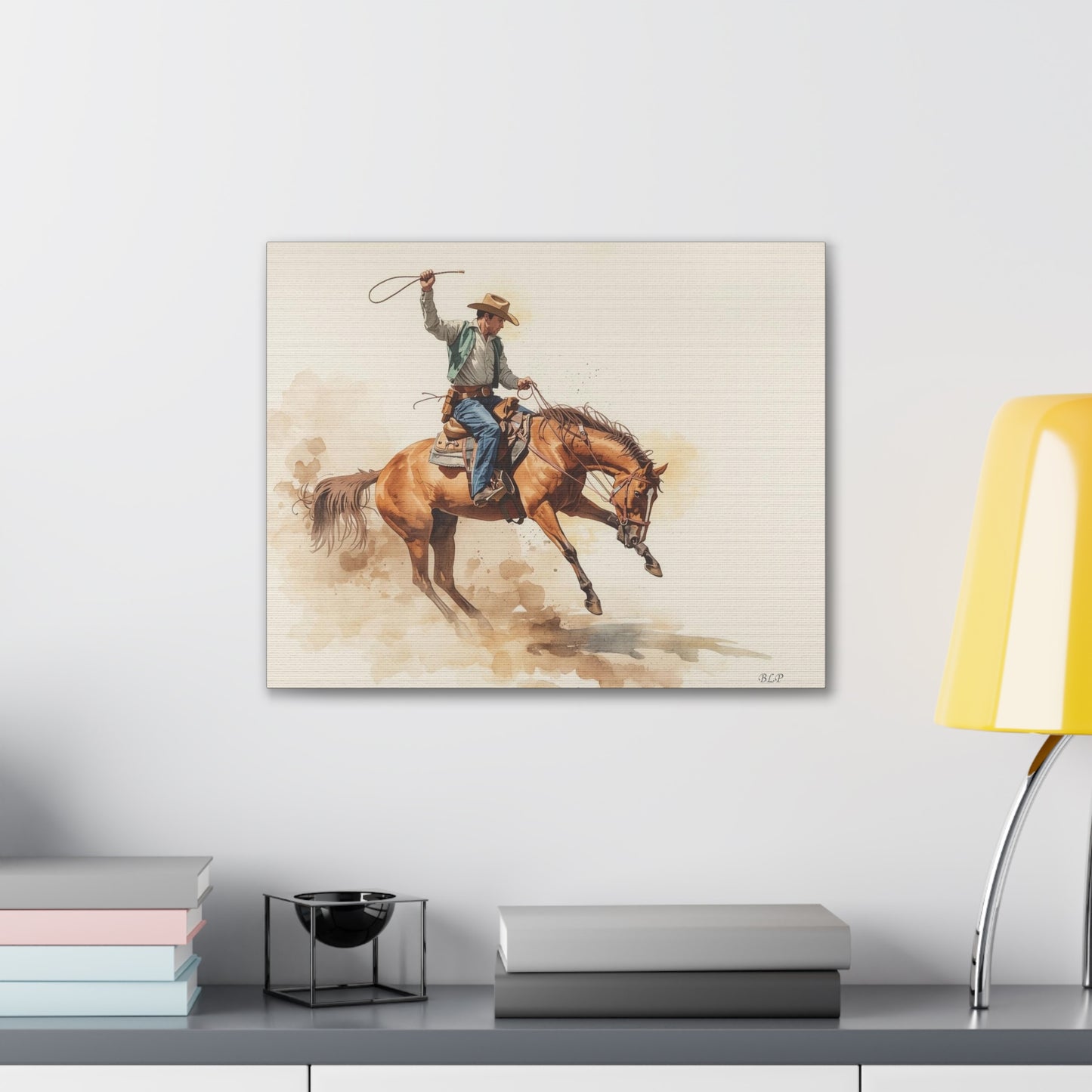 Bronc Rider - Canvas Stretched, 0.75" - Wall Art 2026 - Individuals