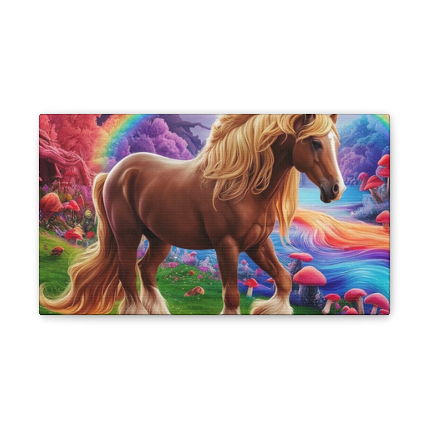 Colorful Horse - Canvas Stretched, 0.75"