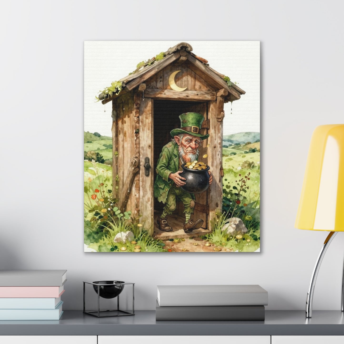 Leprechaun's Gold - Canvas Stretched, 0.75" - Wall Art - 2026 - Bathroom Humor
