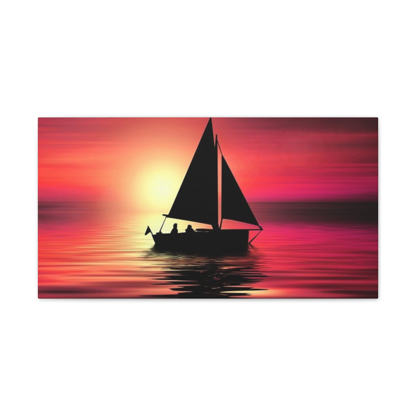 Sailing at Sunset - Canvas Stretched, 0.75"