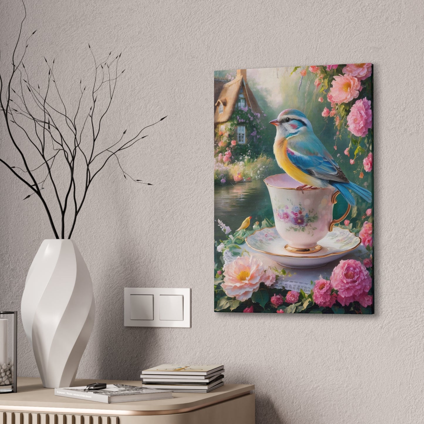 Blue Bird - Canvas Stretched, 0.75"