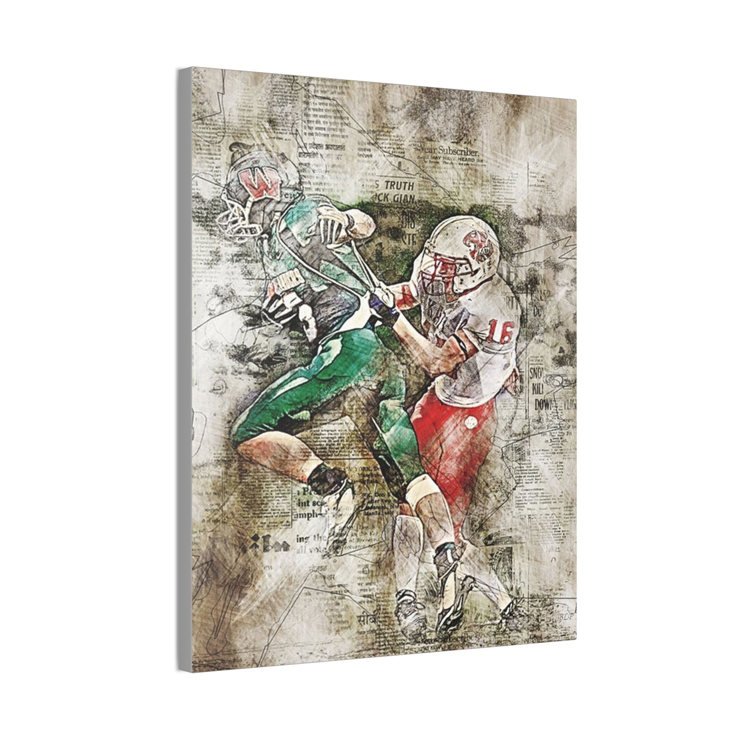 Football - Canvas Stretched, 0.75" - 2026 Wall Art - Sports