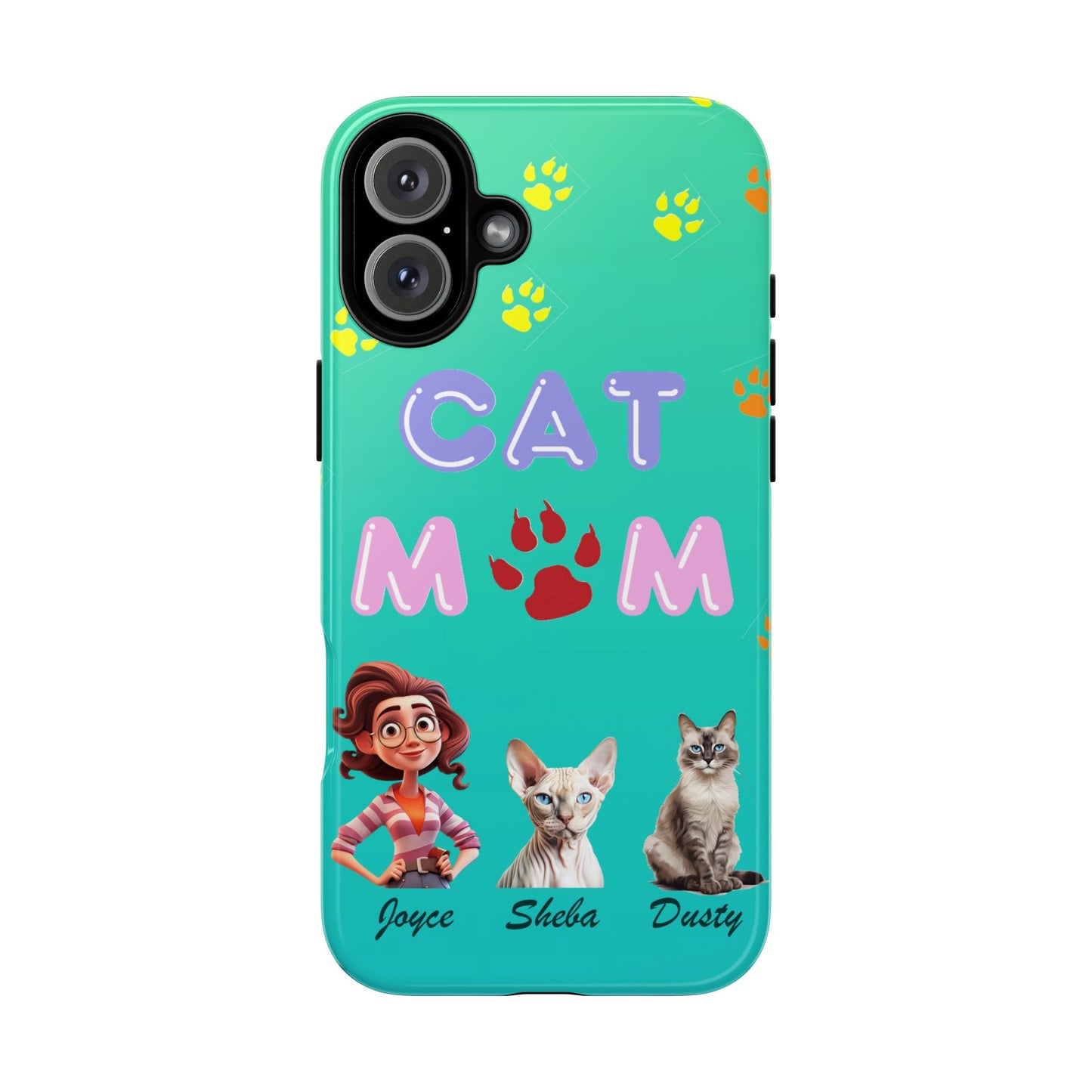 Cat Mom - Tough Cases - Mother's Day - Whimsical