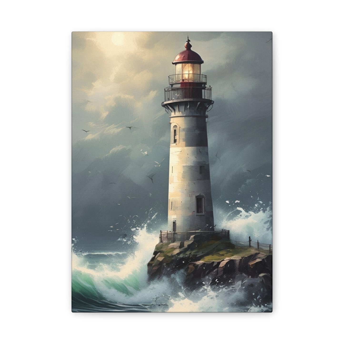 Light House - Canvas Stretched, 0.75"