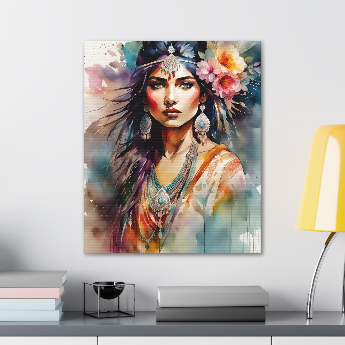 Indian Maiden - Canvas Stretched, 0.75" - 2026 Wall Art - Individuals