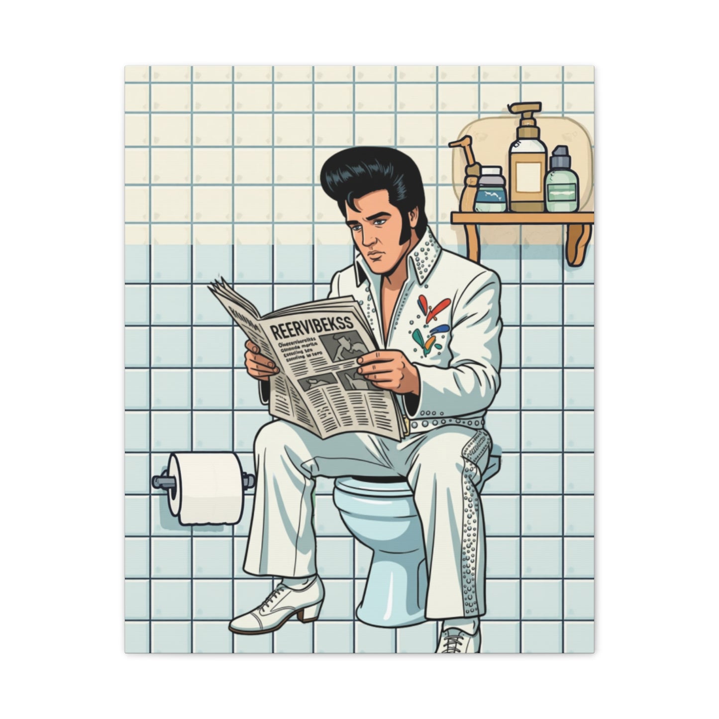 Rock Star - Canvas Stretched, 0.75" - Wall Art 2026 - Bathroom Humor