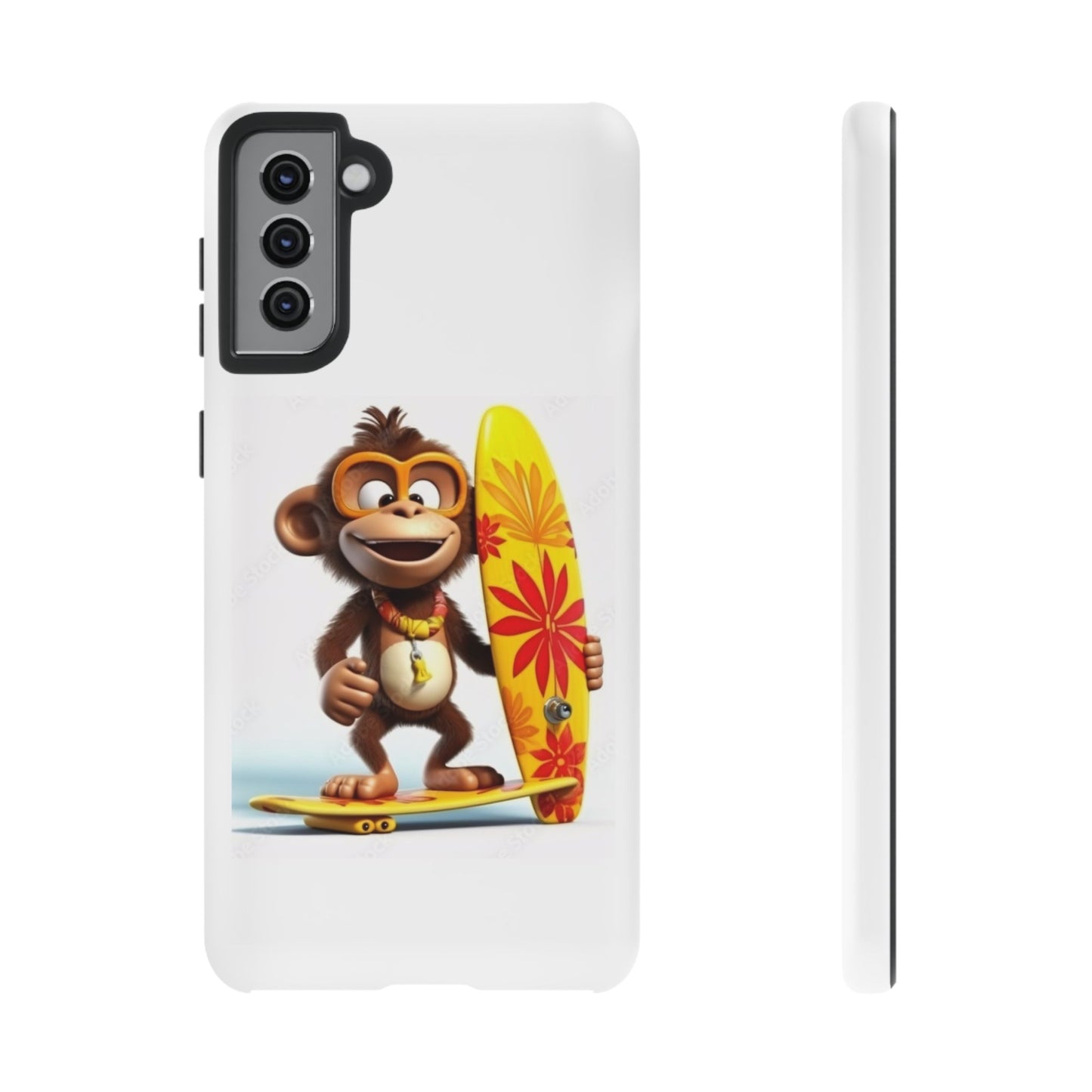 Surfer Monkey -Tough Whimsical Phone Cases