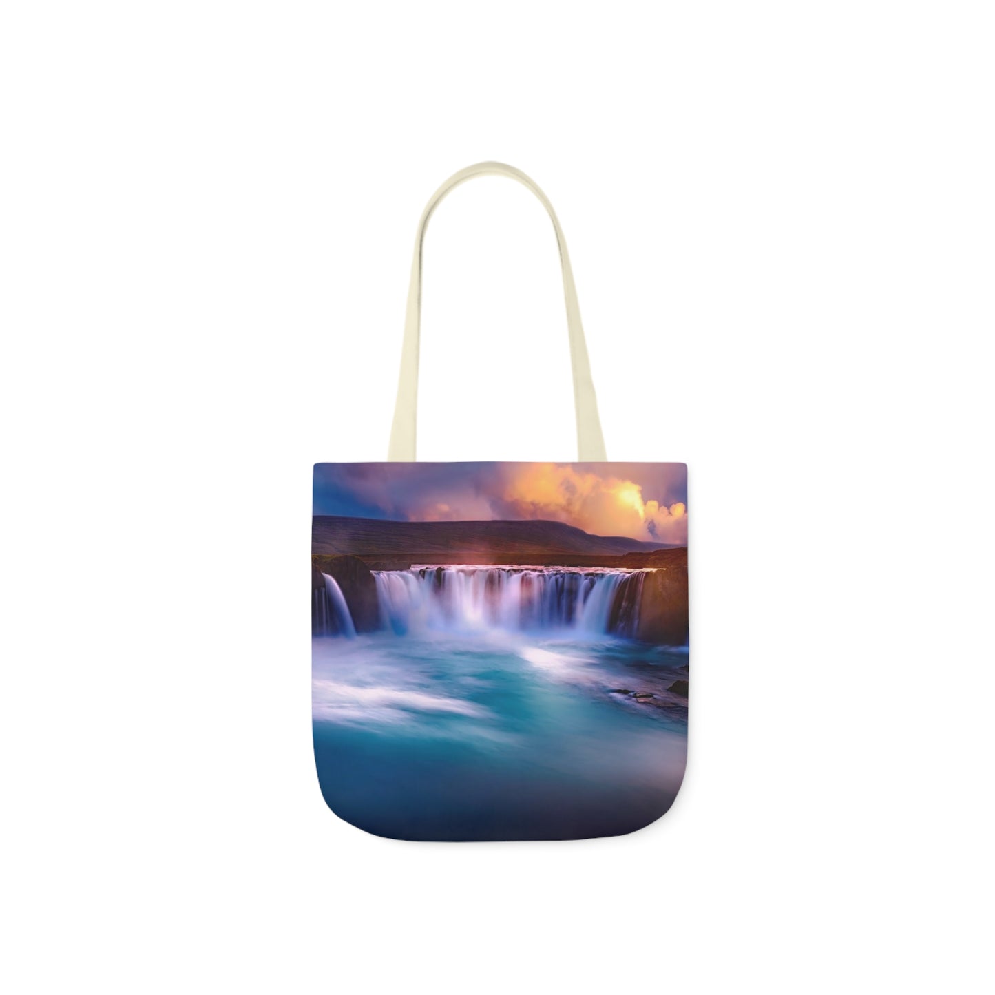 Waterfall - Canvas Tote Bag, 5-Color Straps