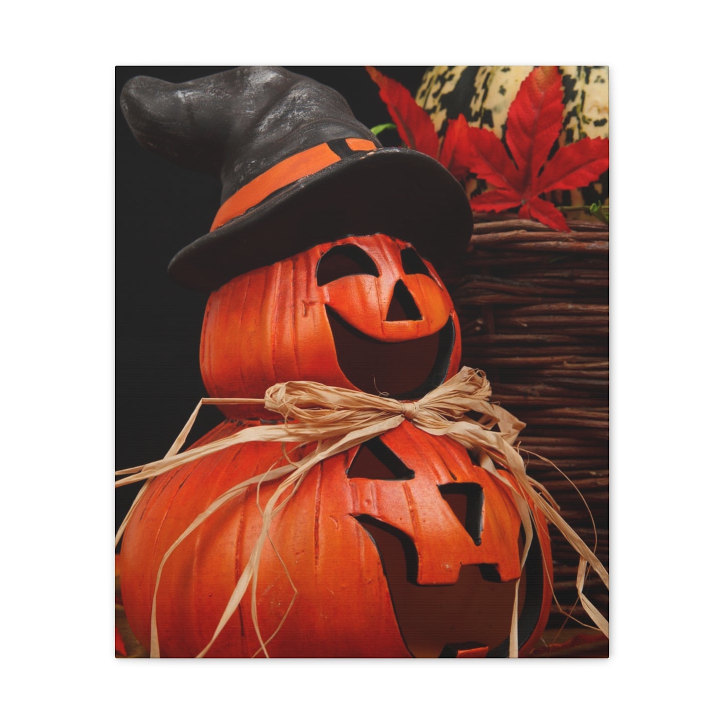 Pumpkins - Canvas Stretched, 0.75" - Halloween