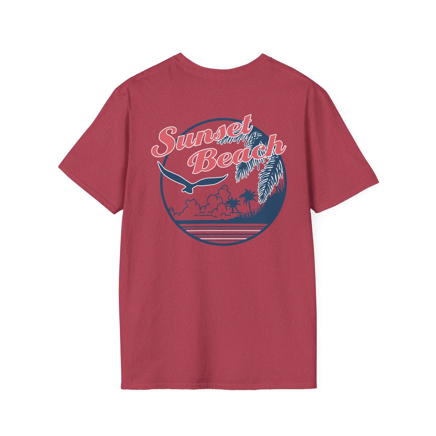 Sunset Beach - Unisex Softstyle T-Shirts