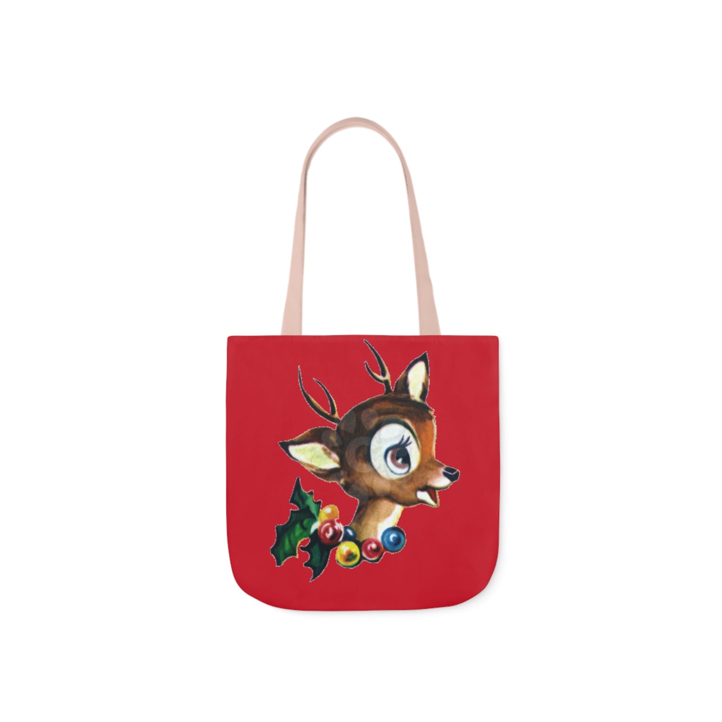 Baby Deer - Canvas Tote Bag, 5-Color Straps - Christmas