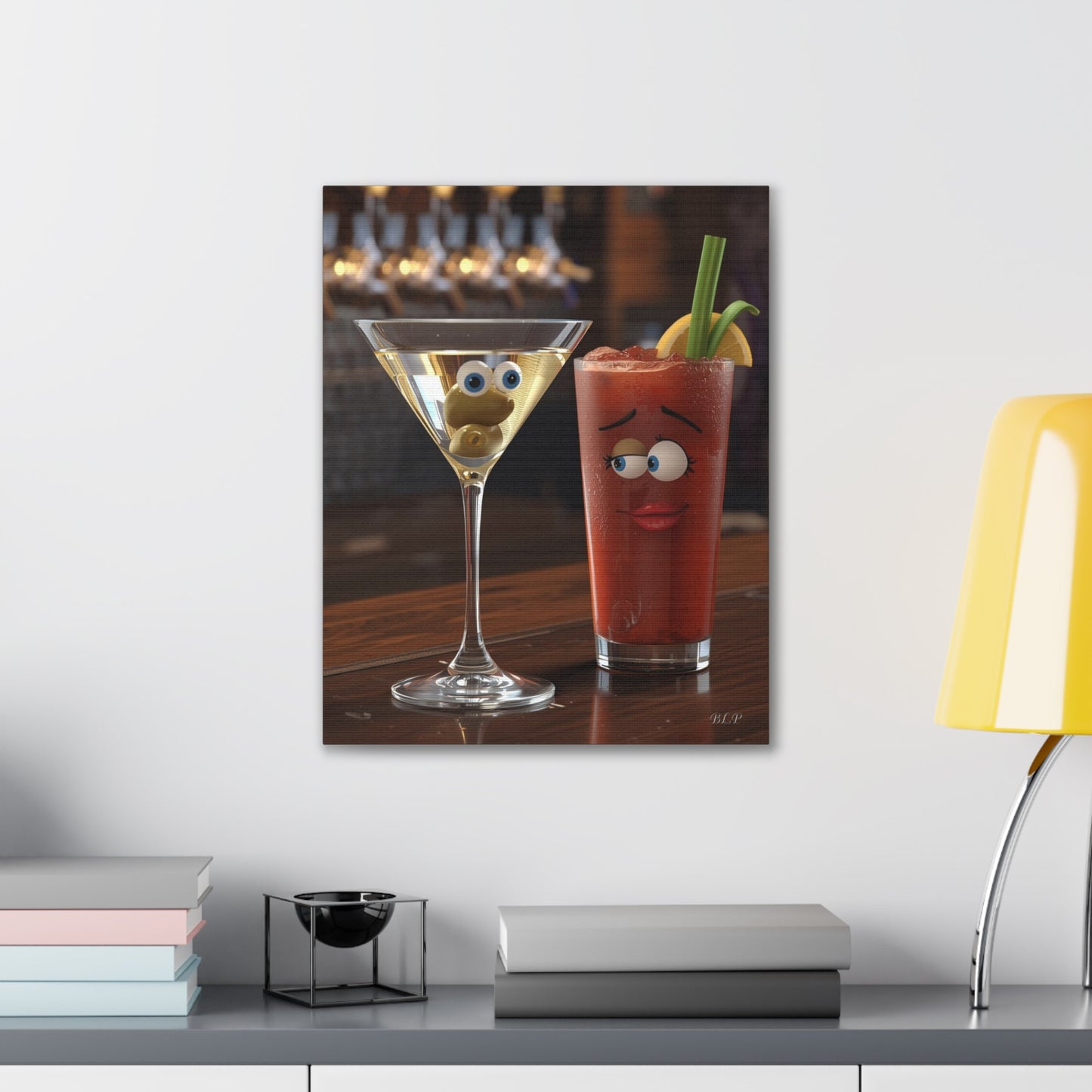Couple of Drinks - Canvas Stretched, 0.75" - 2026 Wall Art - Creative