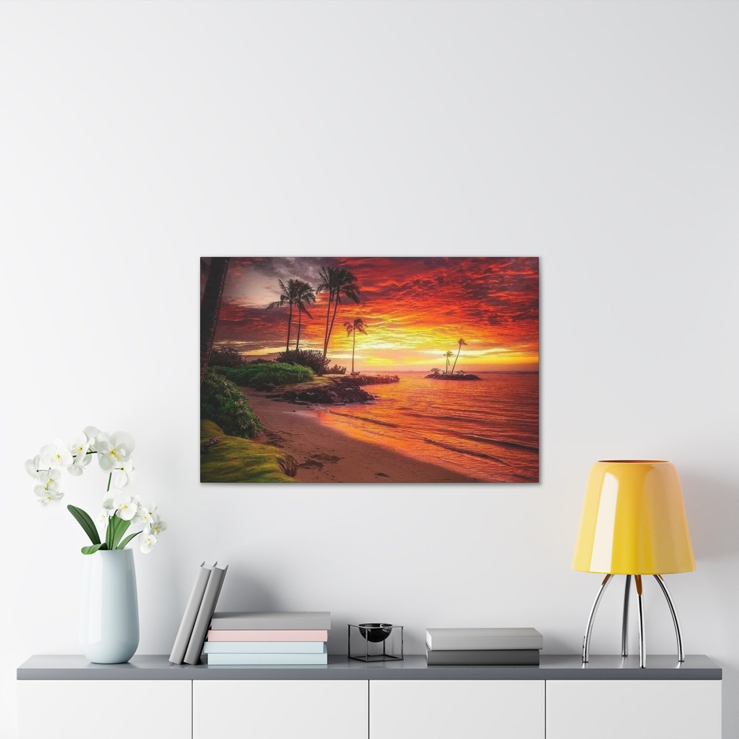 Sunset Island - Canvas Stretched, 0.75"