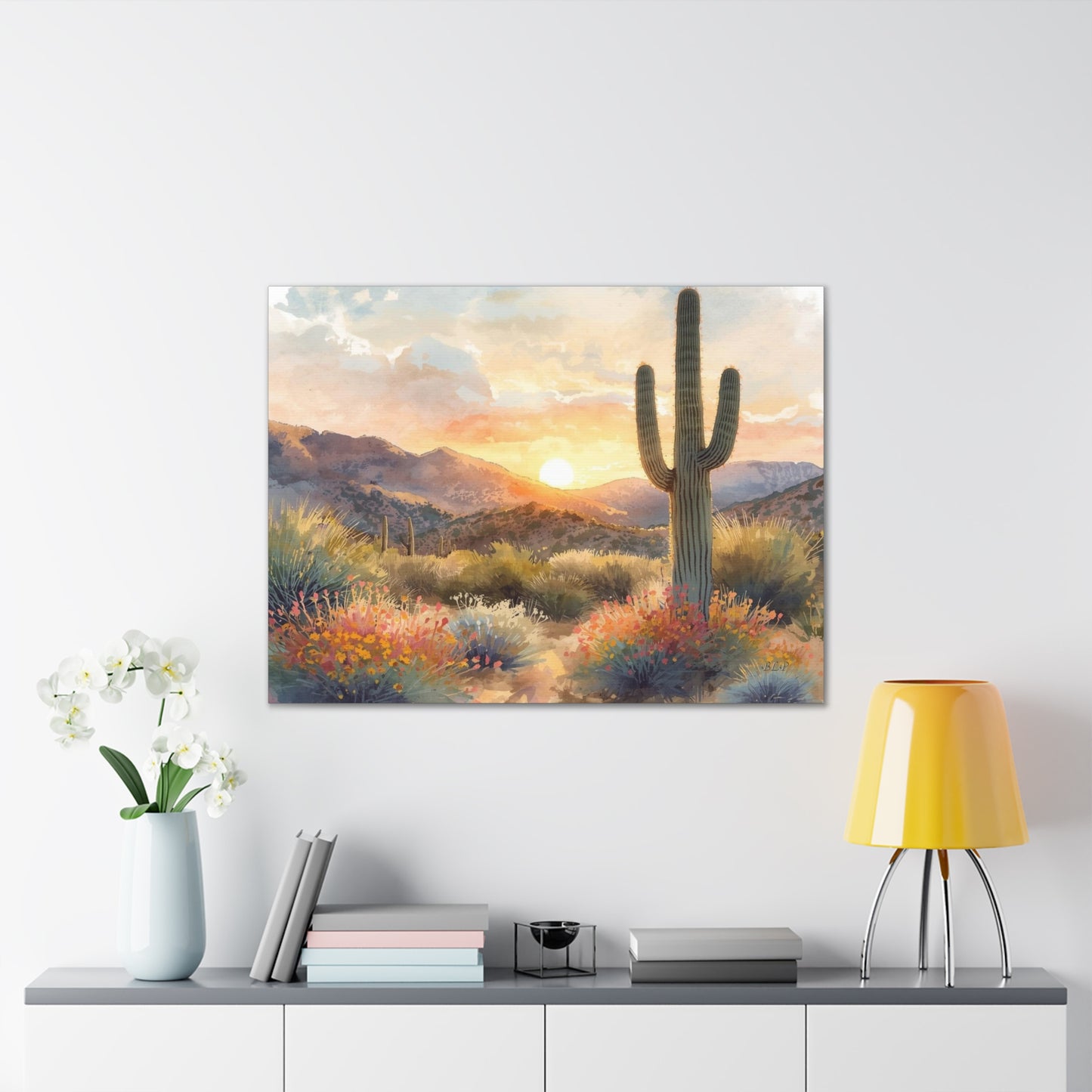 Desert Sunset - Canvas Stretched, 0.75" -  2026 Wall Art - Scenes