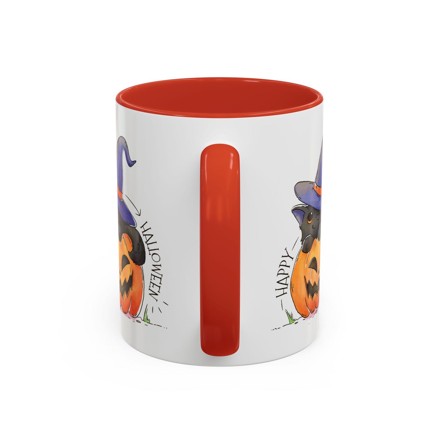 Happy Halloween - Accent Coffee Mug (11, 15oz) - Halloween