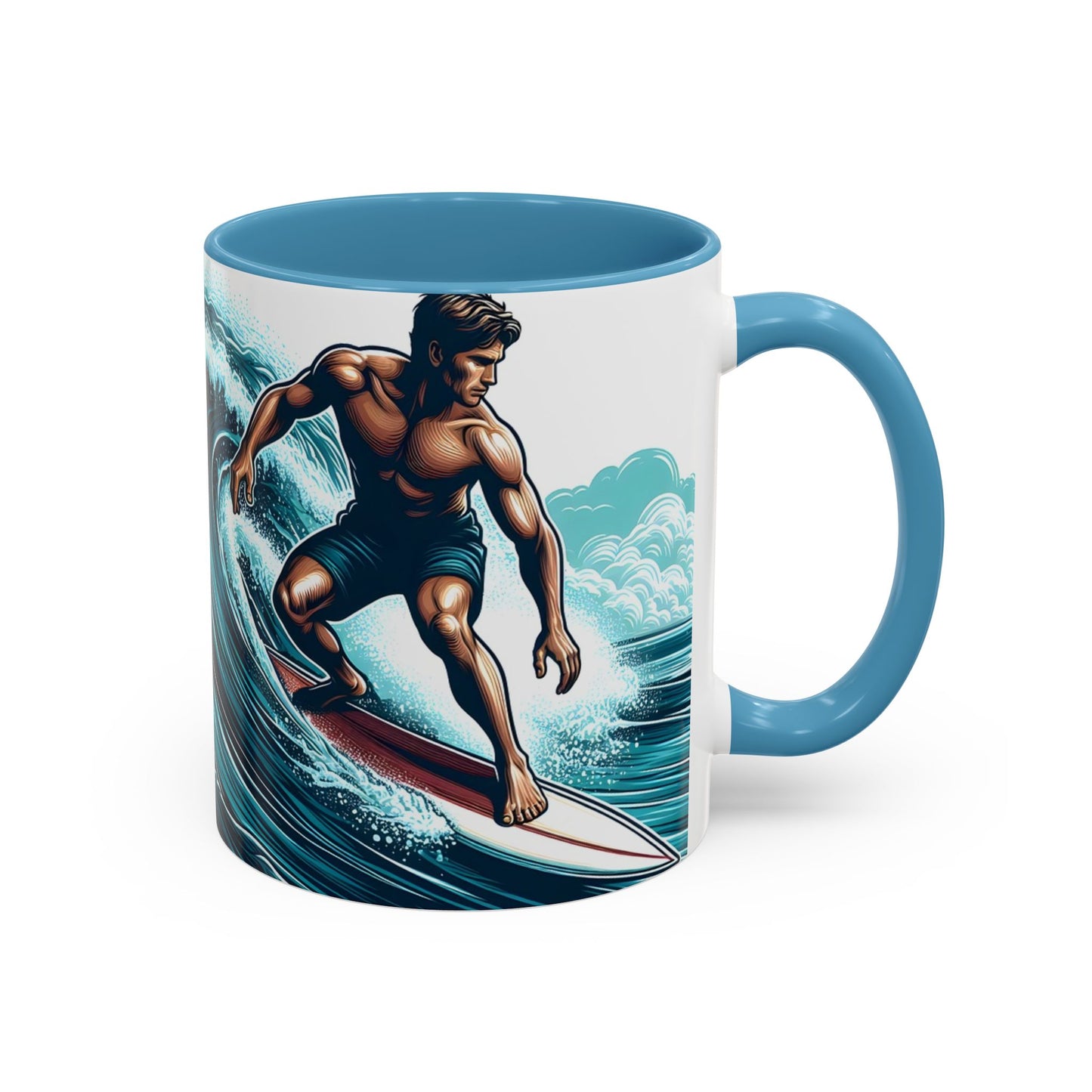 Surfer - Accent Coffee Mug (11, 15oz)