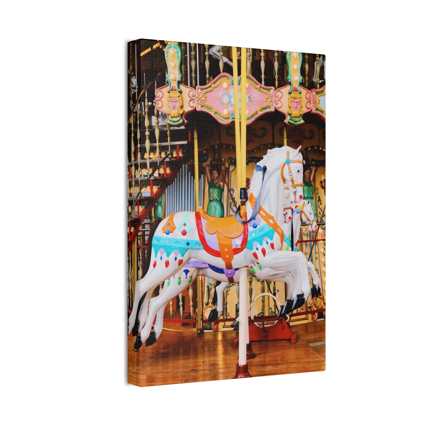 Carousel Horses - Canvas Stretched, 0.75"