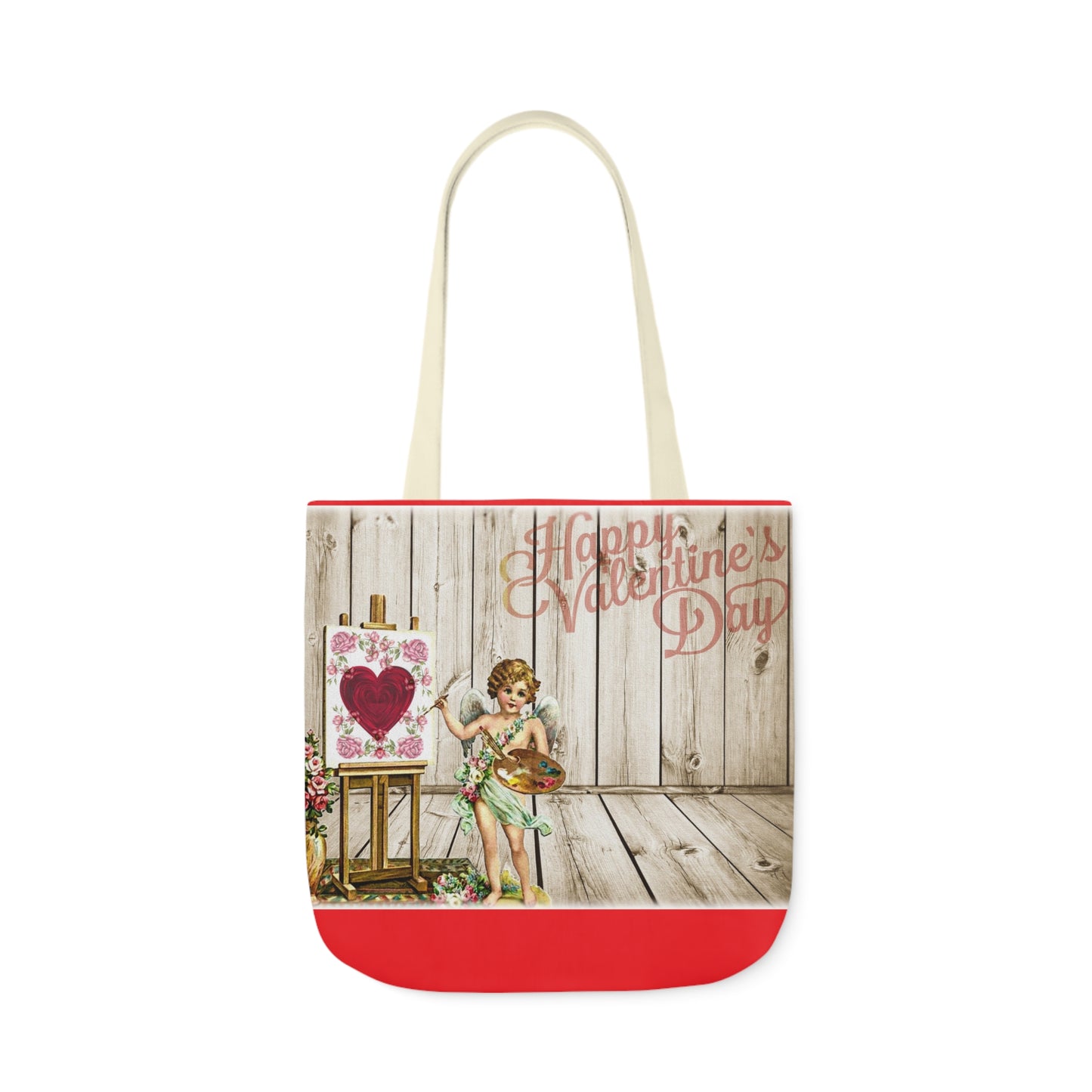 Valentines - Canvas Tote Bag, 5-Color Straps