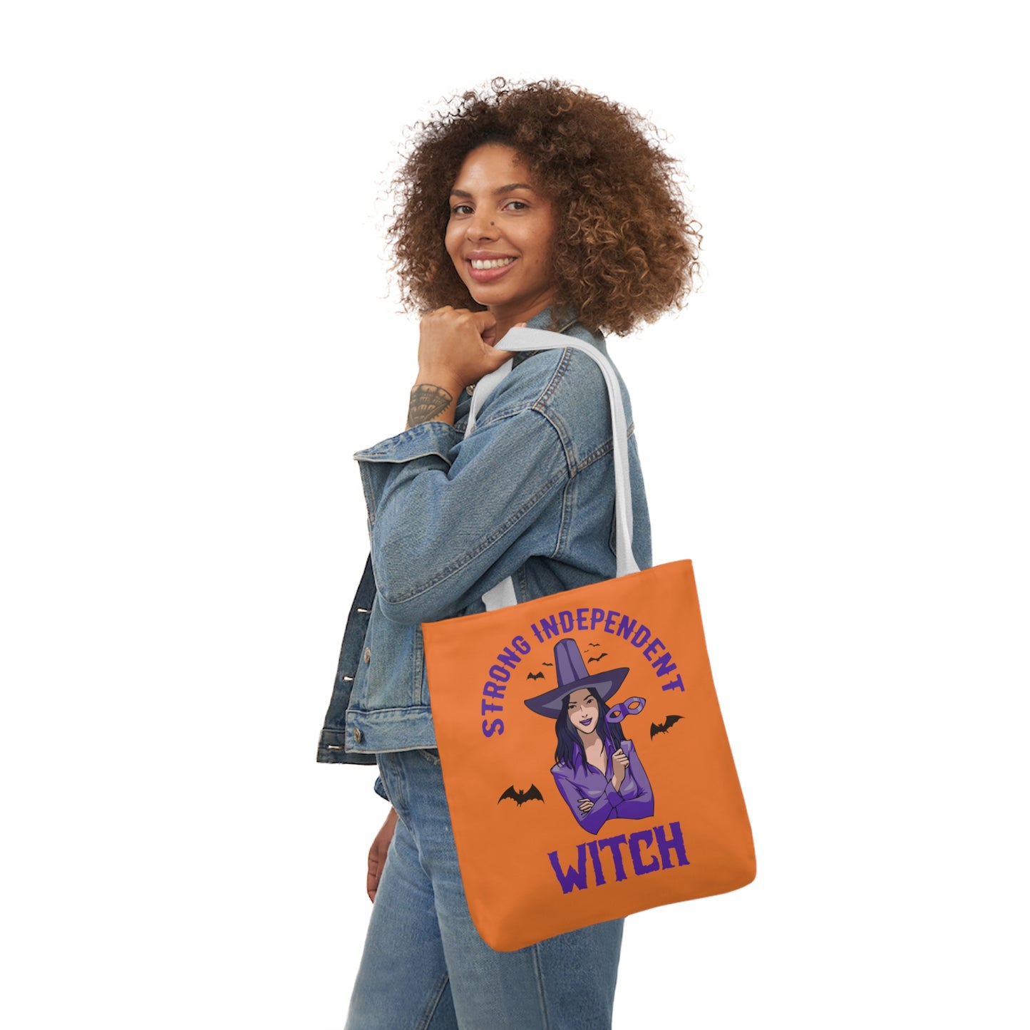 Strong - Canvas Tote Bag, 5-Color Straps - Halloween