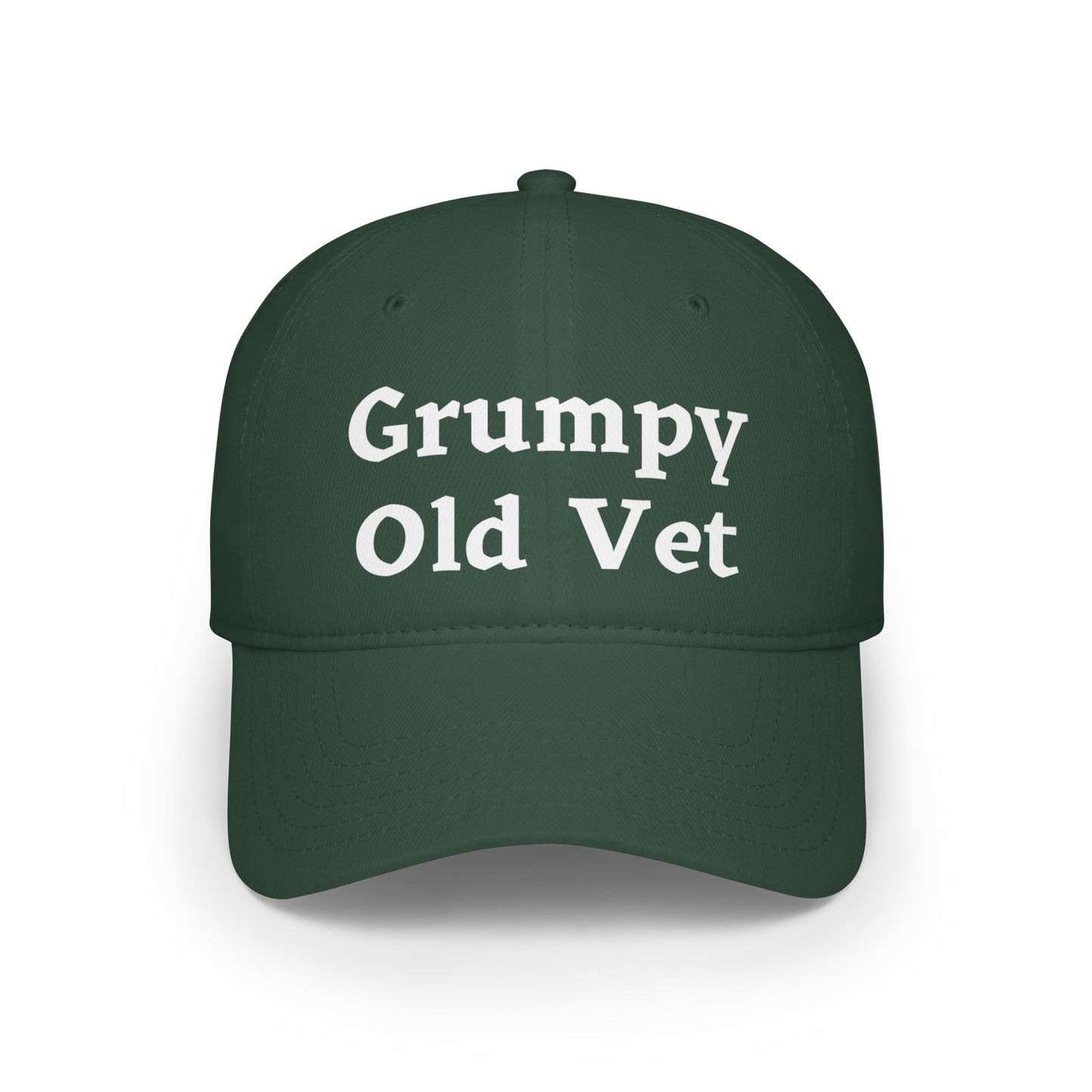 Grumpy Old Vet - Low Profile Ball Cap - Veterans - ETSY