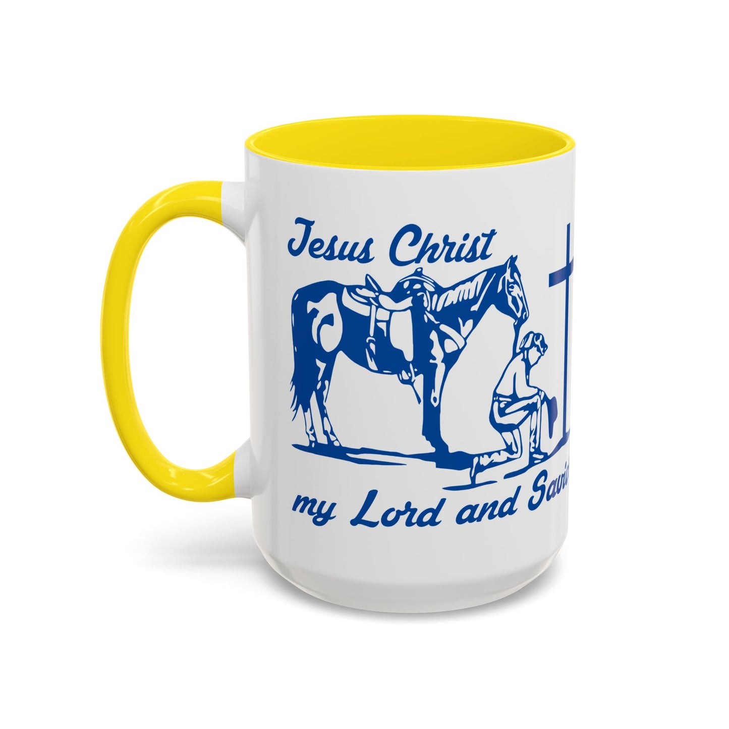 Lord and Savior - Accent Coffee Mug (11, 15oz) - Easter - Mother's Day - Father's Day