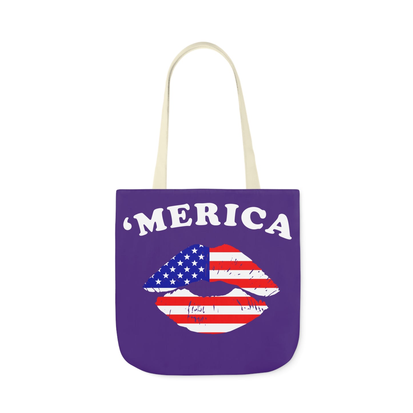 America - Canvas Tote Bag, 5-Color Straps