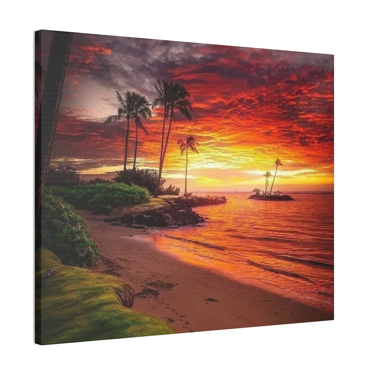 Sunset Island - Canvas Stretched, 0.75"