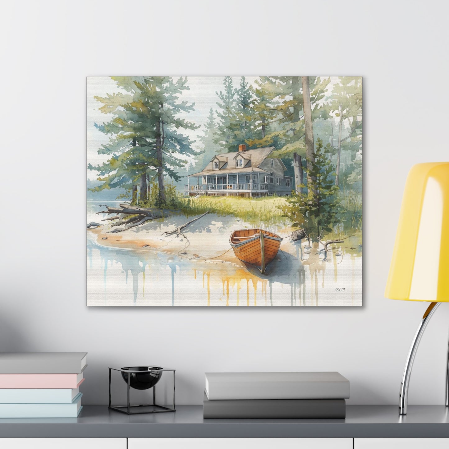 Cabin on the Lake - Canvas Stretched, 0.75" - 2026 Wall Art - Scenes
