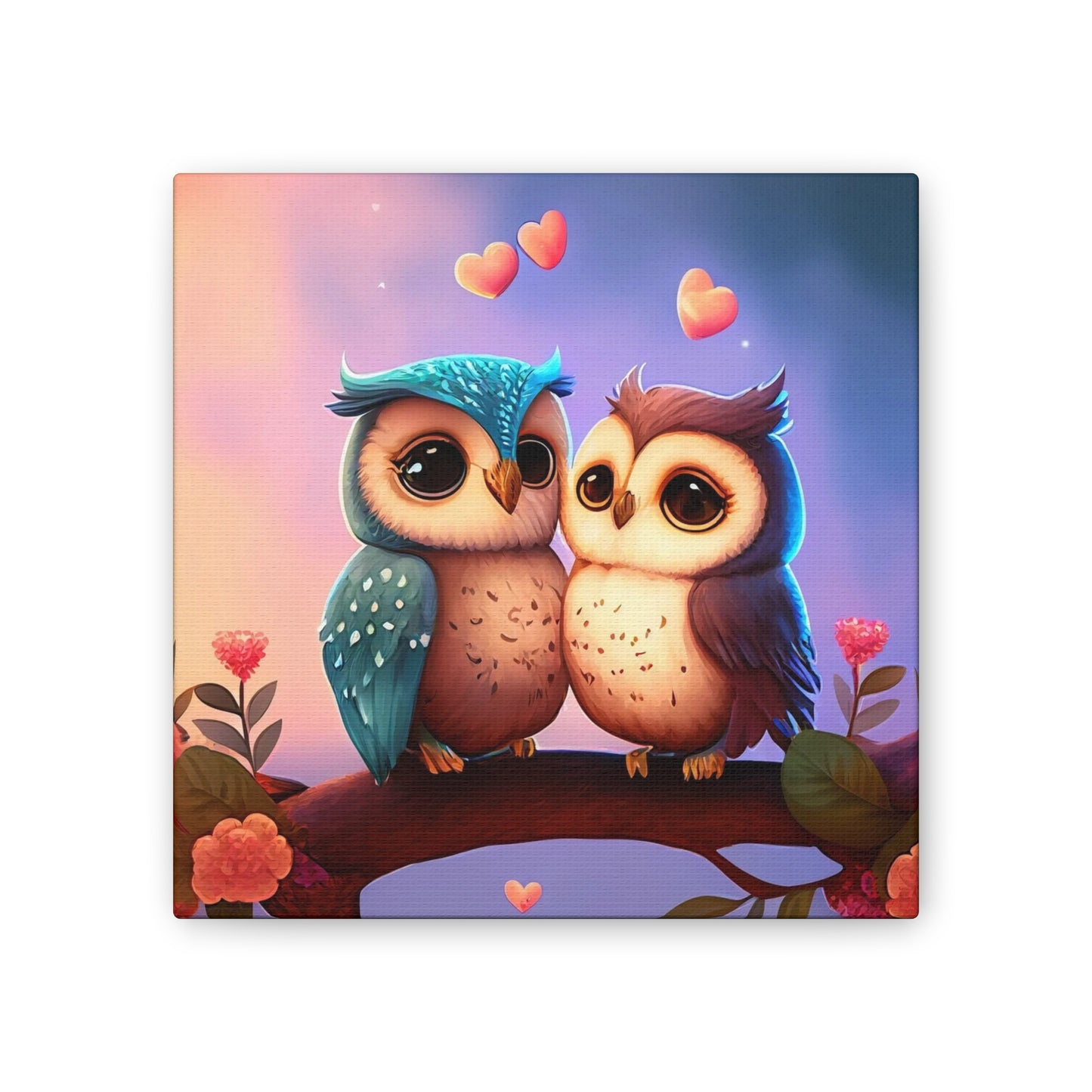 Love Birds - Canvas Stretched, 0.75"