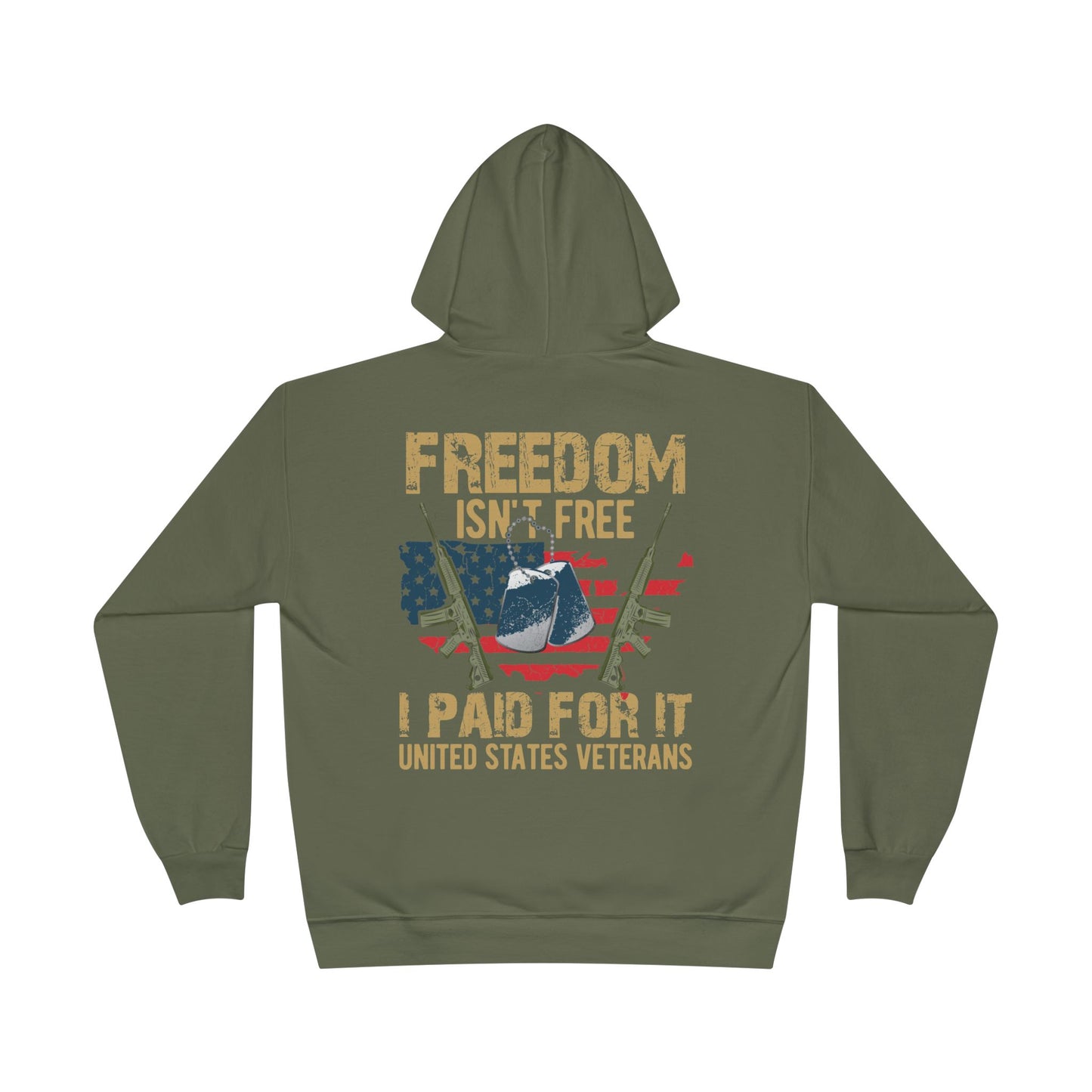 Military - Veteran - Unisex EcoSmart® Pullover Hoodie Sweatshirt