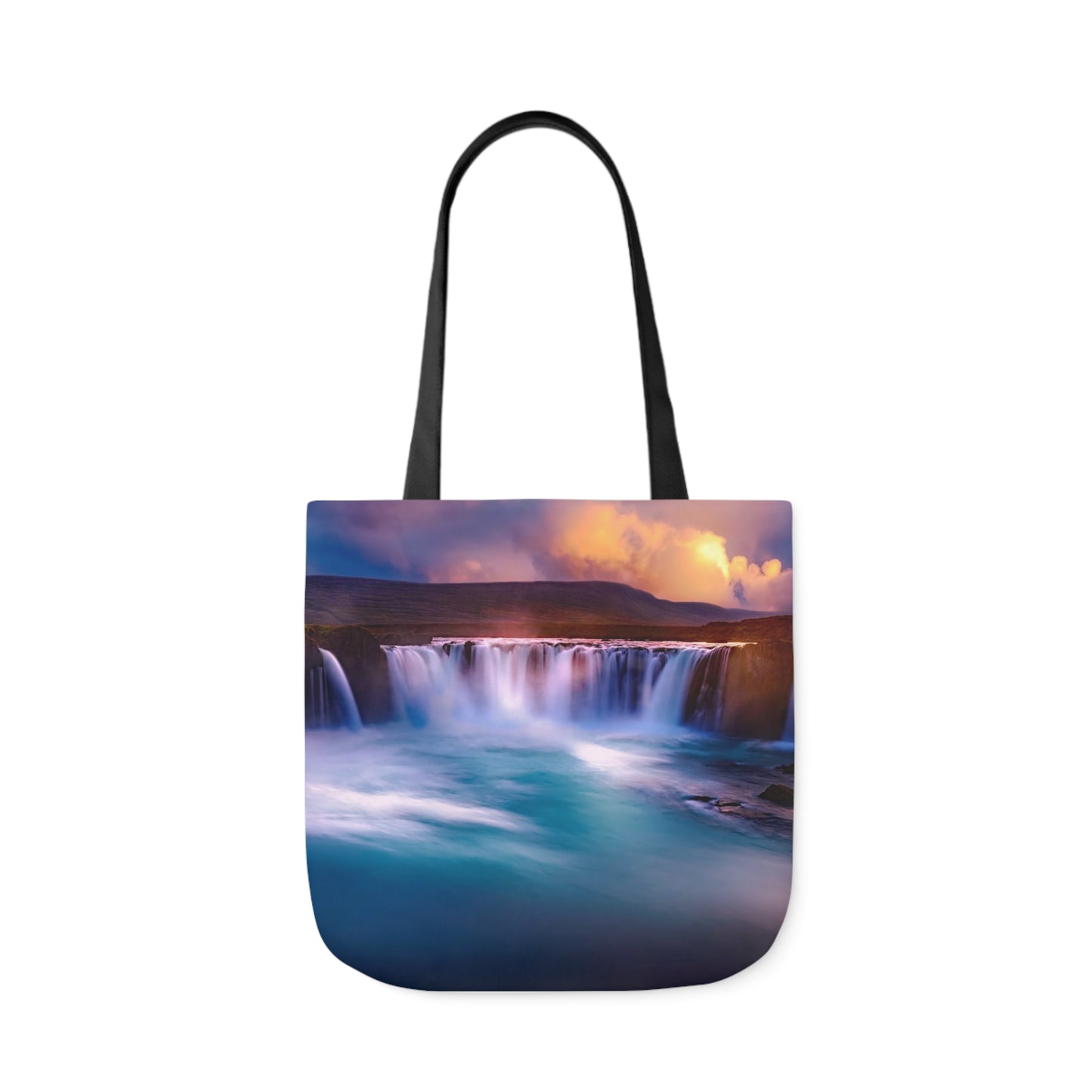 Waterfall - Canvas Tote Bag, 5-Color Straps