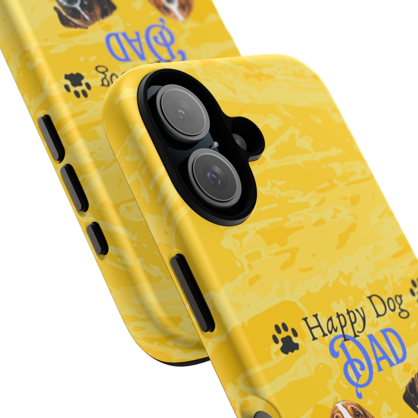 Happy Dog Dad - Personalized - Whimsical Phone Cases - Father's Day