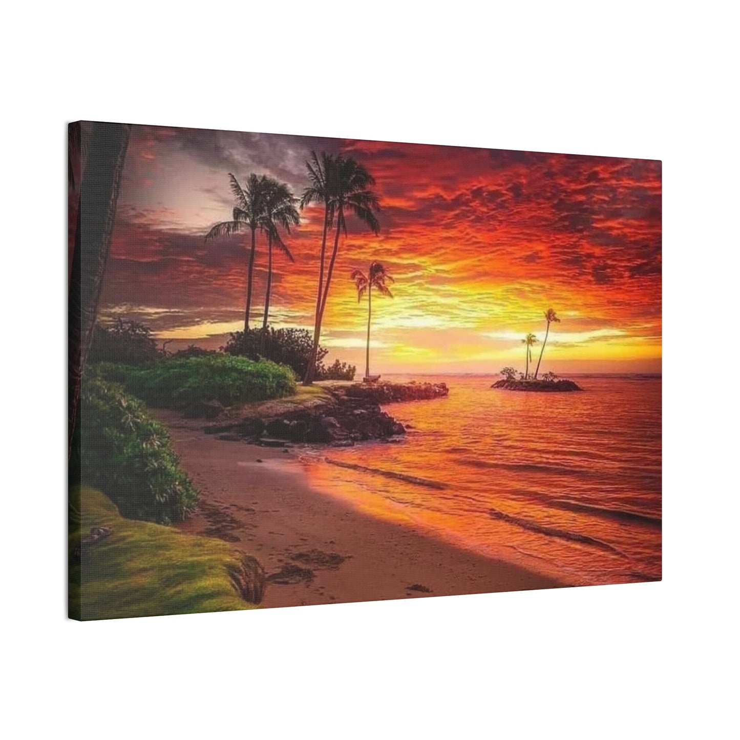 Sunset Island - Canvas Stretched, 0.75"