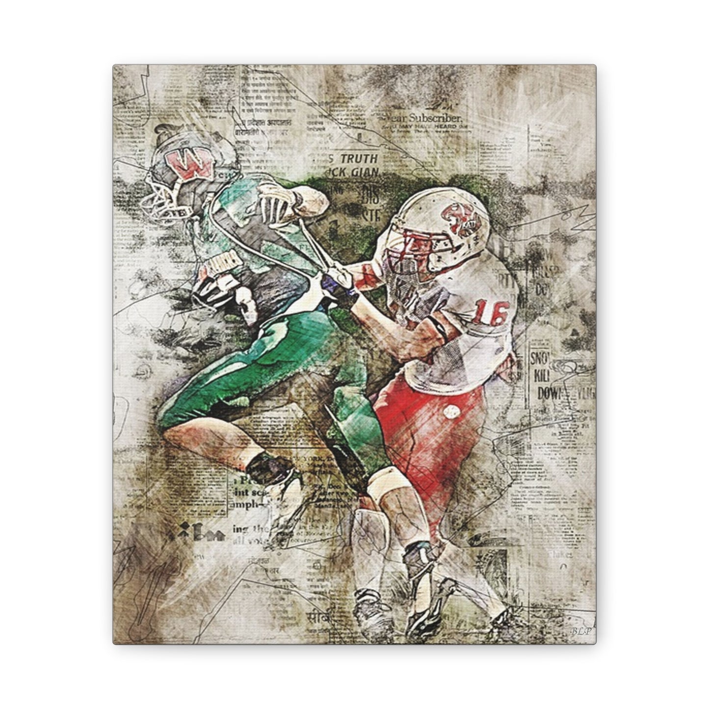 Football - Canvas Stretched, 0.75" - 2026 Wall Art - Sports