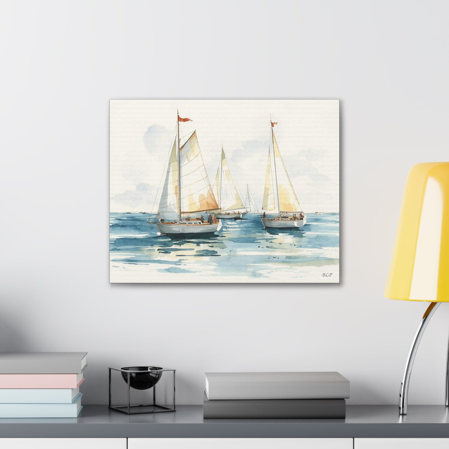 Sailboats - Canvas Stretched, 0.75" - Wall Art 2026 - Scenes