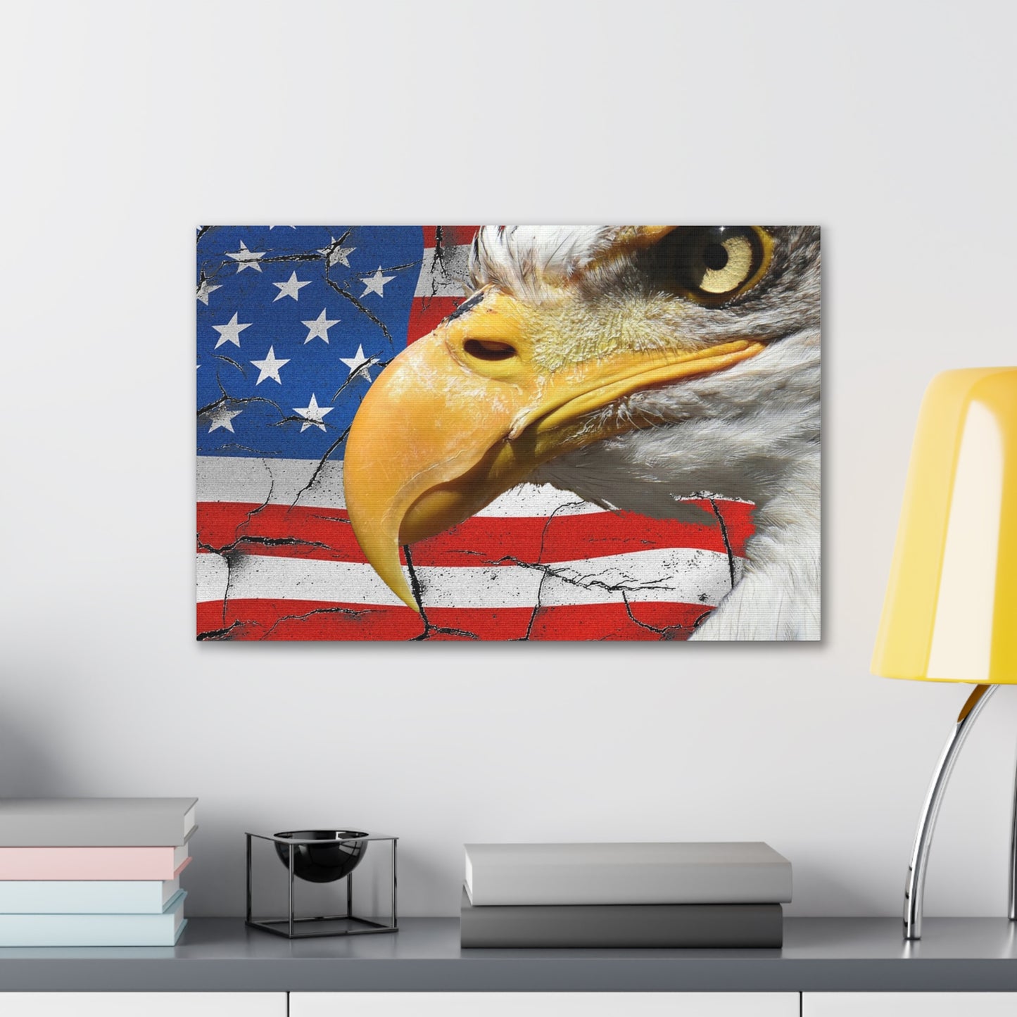 American Eagle - Canvas Stretched, 0.75" -  Military