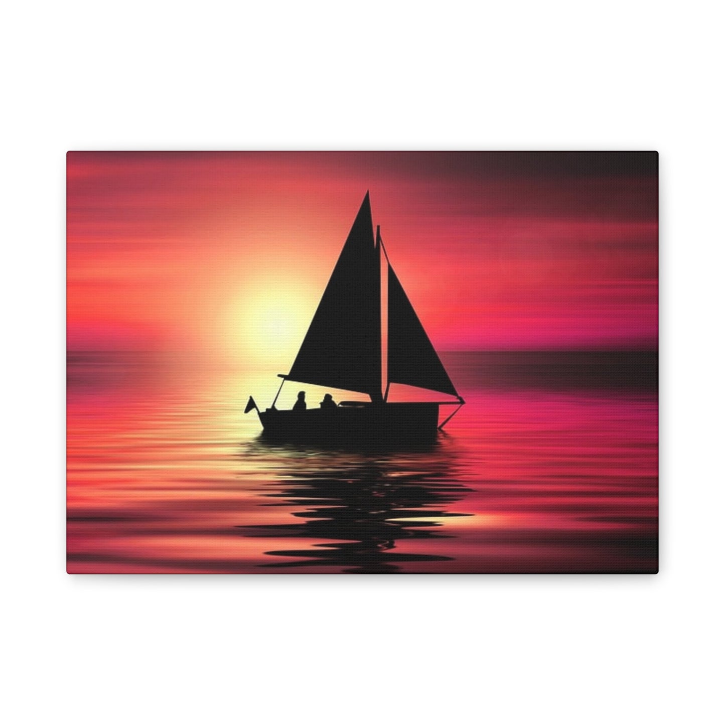 Sailing at Sunset - Canvas Stretched, 0.75"