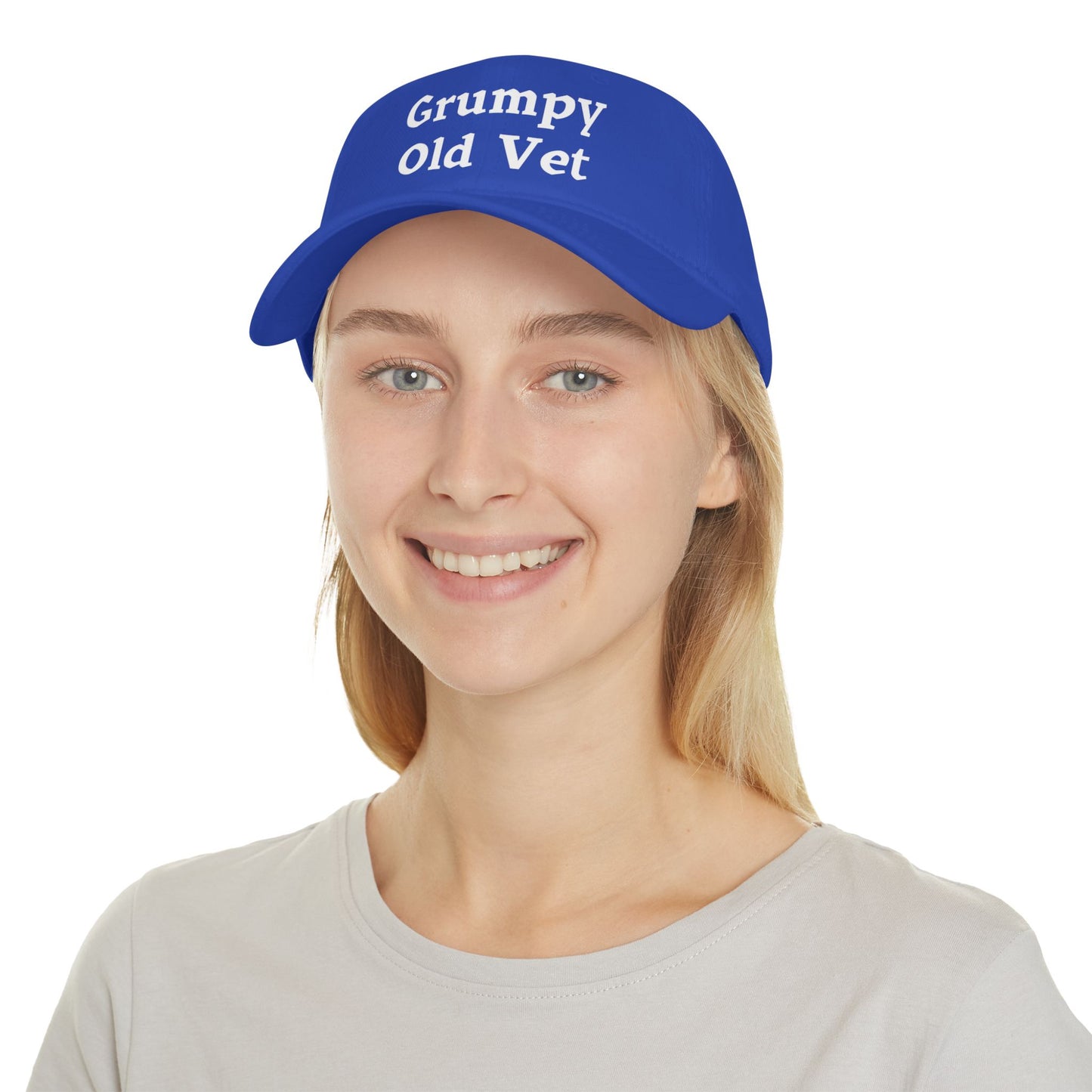 Grumpy Old Vet - Low Profile Ball Cap - Veterans - Father's Day