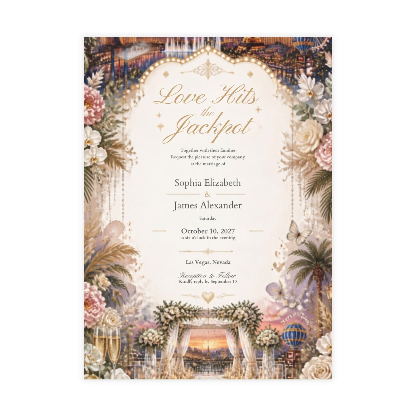 Vegas Wedding - Postcard Bundles (envelopes included)